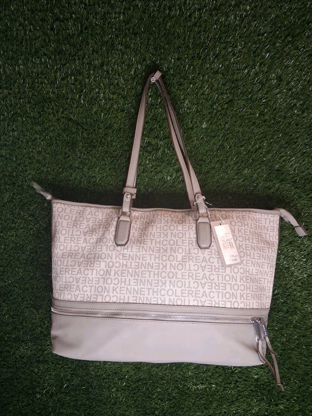 Kenneth Cole Reaction Unlimited Tote Bag Seagull Monogram Logo Purse NWT $99